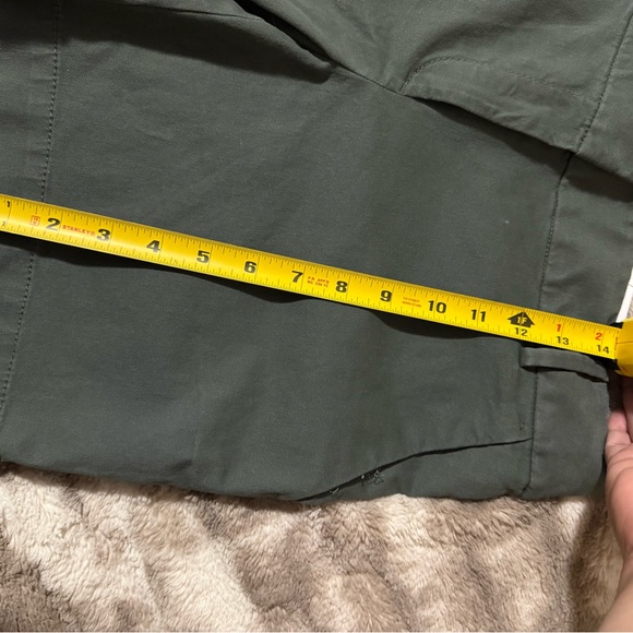 LOFT Green Bermuda Shorts Tailored Cotton Blend Size 4 - Picture 7 of 8